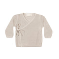 Quincy Mae Knit Wrap Top - Oat