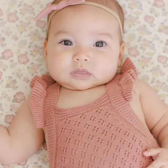 Quincy Mae Little Knot Headband - Lipstick