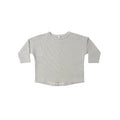 Quincy Mae Long Sleeve Tee - Sage Micro Stripe