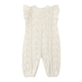 Quincy Mae Mira Knit Romper - Natural