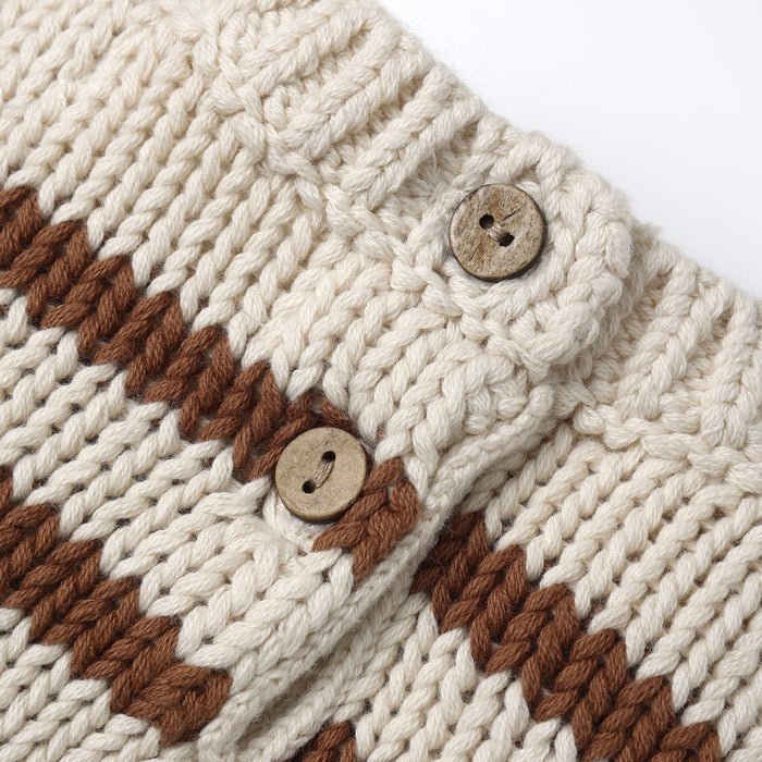 Quincy Mae Rex Sweater - Cedar Stripe