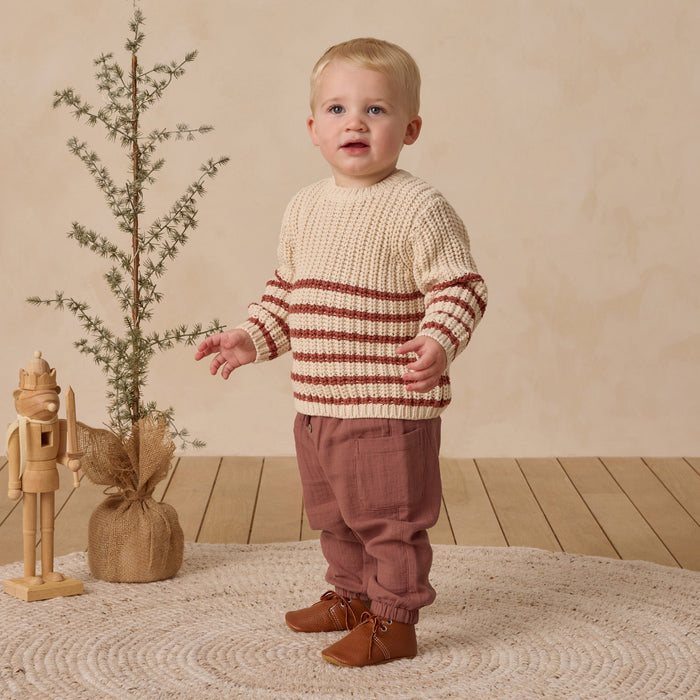 Quincy Mae Rex Sweater - Cranberry