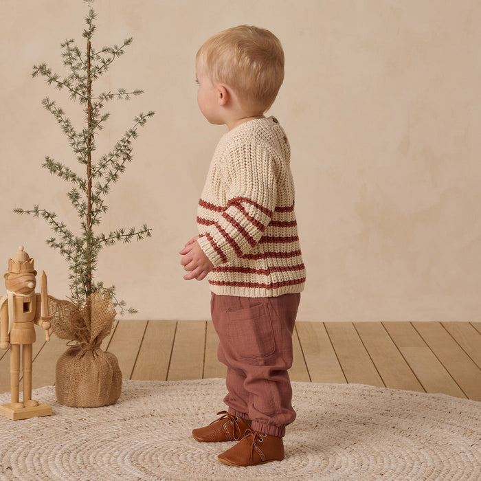 Quincy Mae Rex Sweater - Cranberry