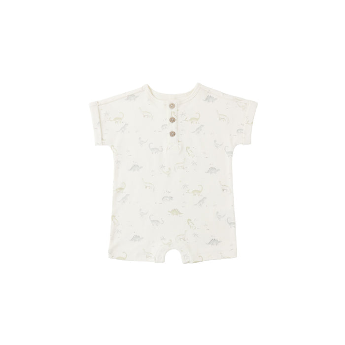 Quincy Mae Short Sleeve One-Piece - Dinosaur