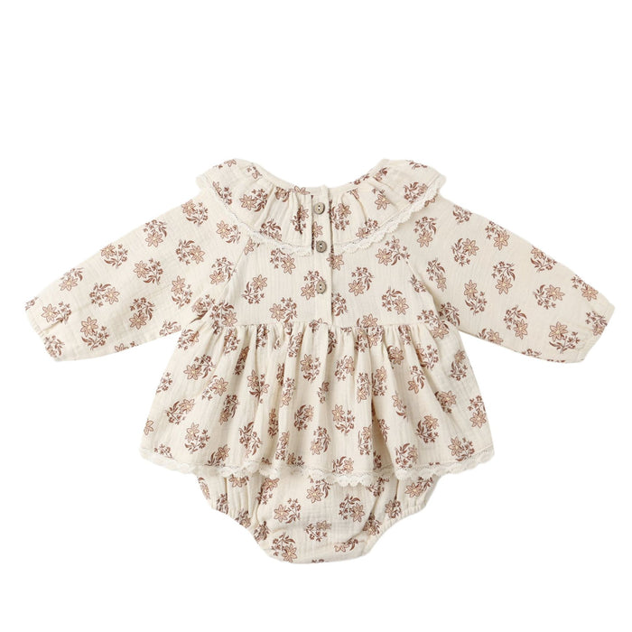 Quincy Mae Thalia Romper - Daylily