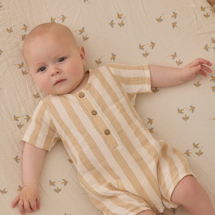Quincy Mae Waffle Baby Blanket - Mauve Ditsy
