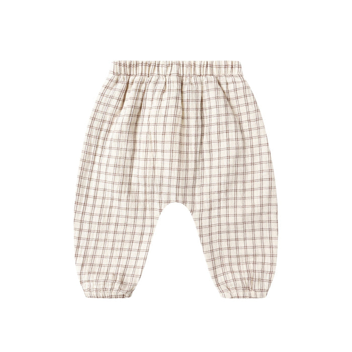 Quincy Mae Woven Pant - Cedar Check