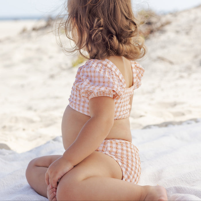 Quincy Mae Zippy Two-Piece - Melon Check
