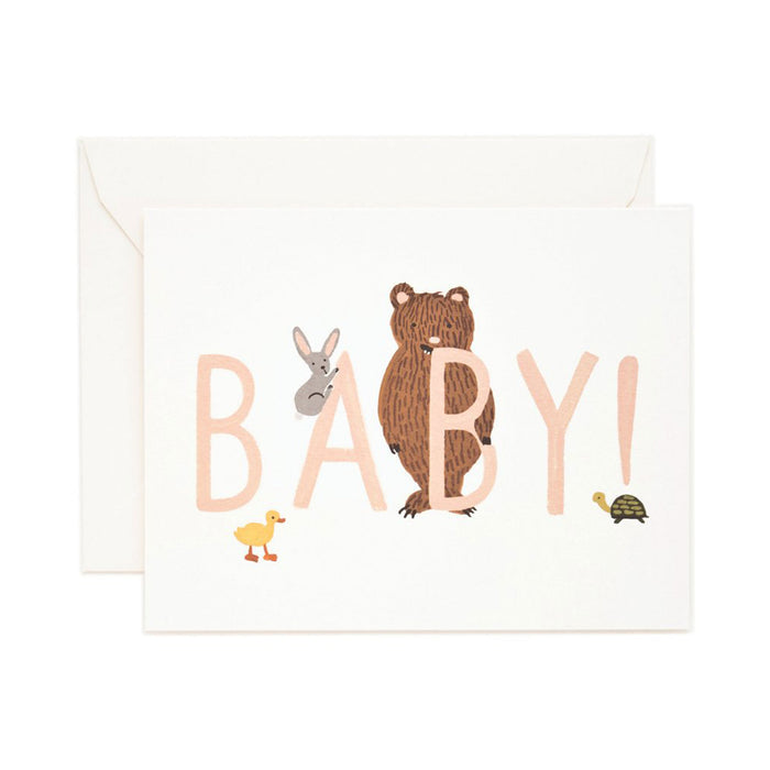Rifle Paper Co Peach Baby Card