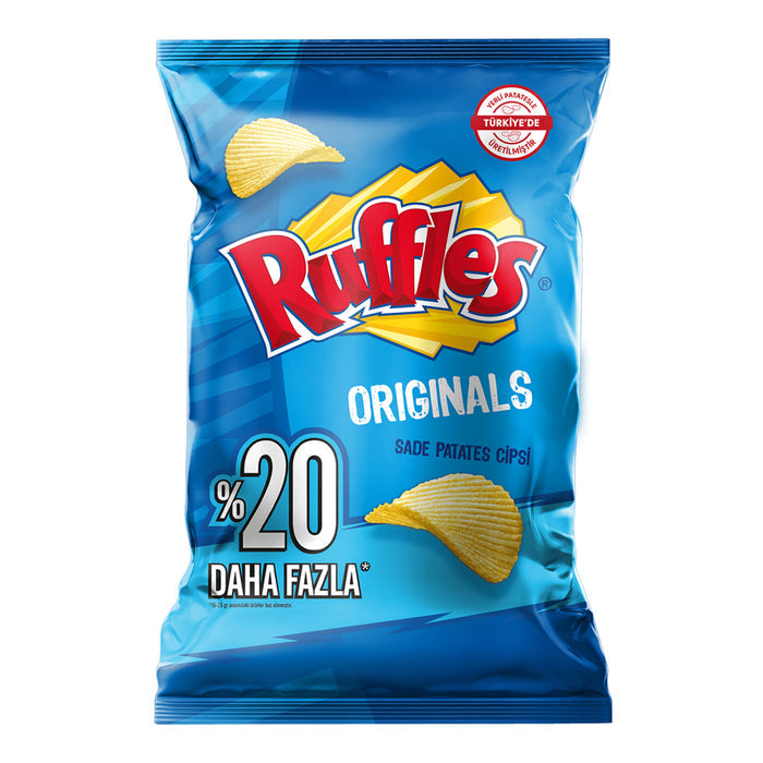 Ruffles Originals Potato Chips Party Size bring the bold crunch and classic salted flavor you love to any gathering.