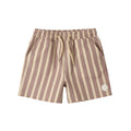 Rylee and Cru Boardshort - Brown Butterscotch Stripe