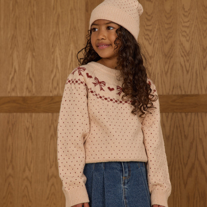 Rylee and Cru Fair Isle Sweater - Bows