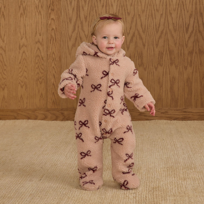 Rylee and Cru Fleece Jumpsuit - Bows