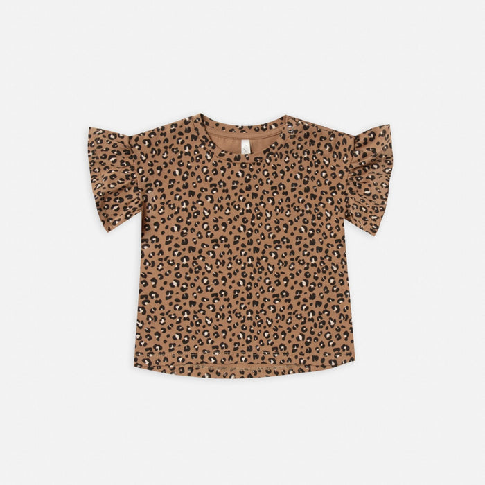 Rylee and Cru Flutter Tee - Cheetah Print
