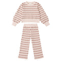 Rylee and Cru Jacquard Knit Set - Ruby Hearts