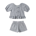 Rylee and Cru Juniper Set - Marine Gingham