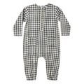 Rylee and Cru Long Sleeve Woven Jumpsuit - Navy Check