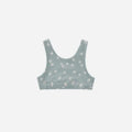 Rylee and Cru Longline Bra - Blue Daisy