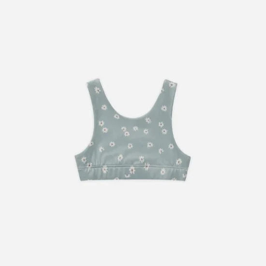Rylee and Cru Longline Bra - Blue Daisy