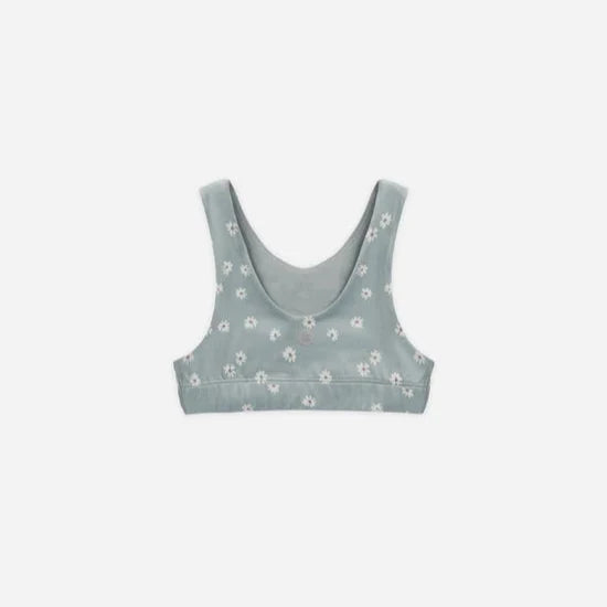 Rylee and Cru Longline Bra - Blue Daisy