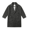 Rylee and Cru Longline Coat - Micro Check