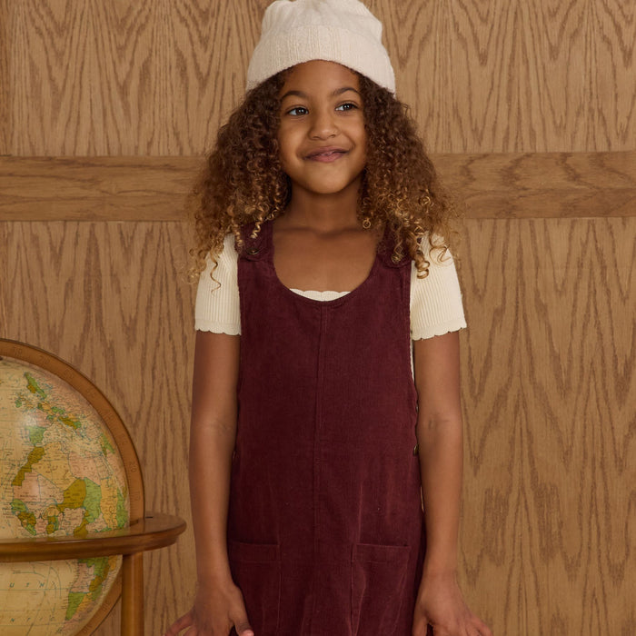 Rylee and Cru Odette Overall Dress - Burgundy