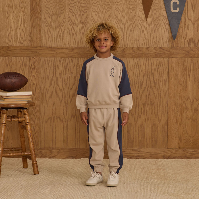 Rylee and Cru Paneled Sweatpant - Stone