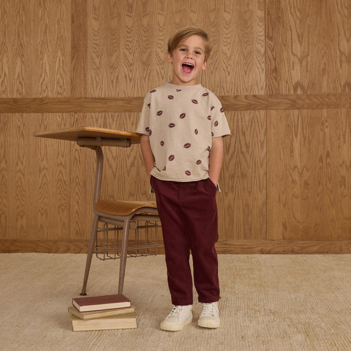 Rylee and Cru Raw Edge Tee - Footballs