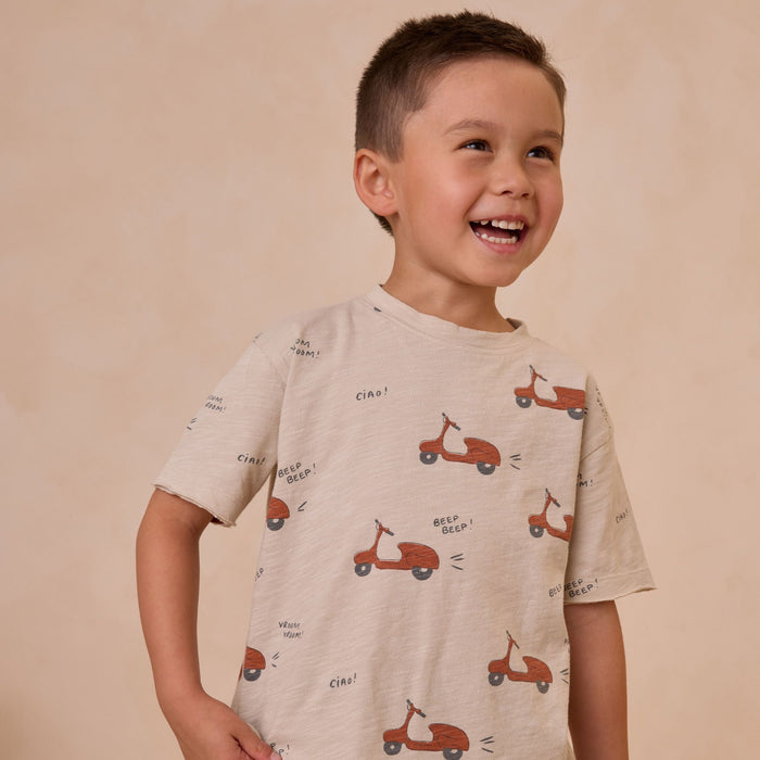 Rylee and Cru Raw Edge Tee - Moped