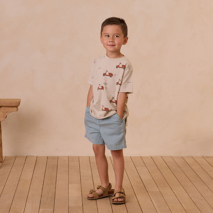 Rylee and Cru Raw Edge Tee - Moped