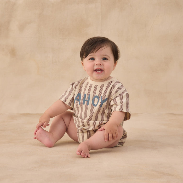 Rylee and Cru Relaxed Bubble Romper - Ahoy