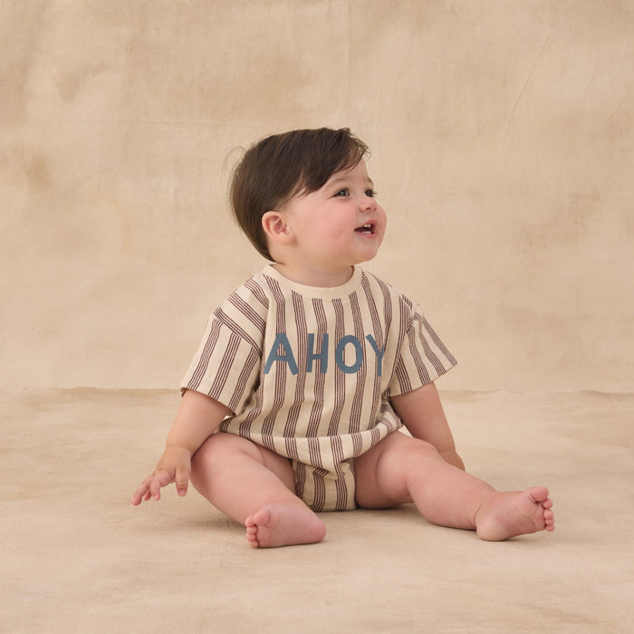 Rylee and Cru Relaxed Bubble Romper - Ahoy