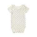 Rylee and Cru Ruffle Collar Bodysuit - Blue Ditsy