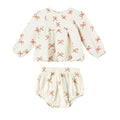 Rylee and Cru Sophia Top + Bloomer Set - Ruby Bows