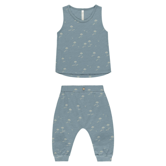 Rylee and Cru Tank + Slouch Pant Set - Beach