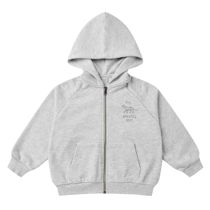 Rylee and Cru Zip Raglan Hoodie - Heathered Ash