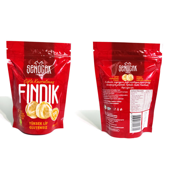 Senocak Double Roasted Hazelnuts bring you the rich, nutty flavor of premium hazelnuts, roasted twic
