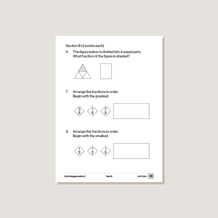 Sample page from Primary Mathematics Common Core Edition