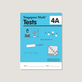Cover of Singapore Math Tests 4A book with title and contents description.