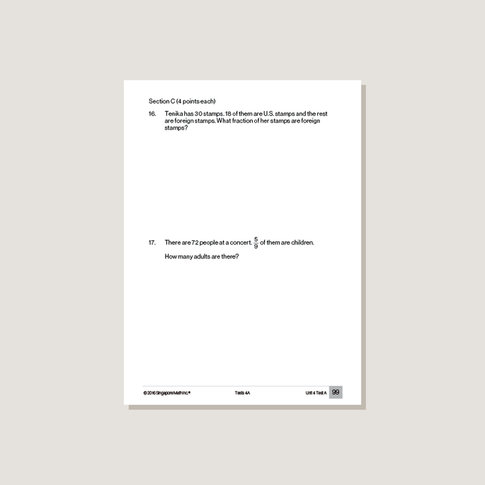Sample page from Primary Mathematics Common Core Edition