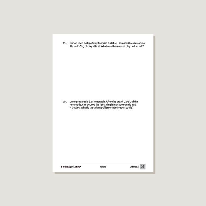 Sample page from Primary Mathematics Common Core Edition