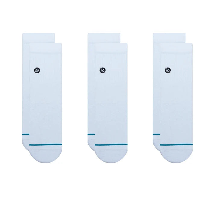 Stance Adult Quarter Socks - Icon Quarter - White