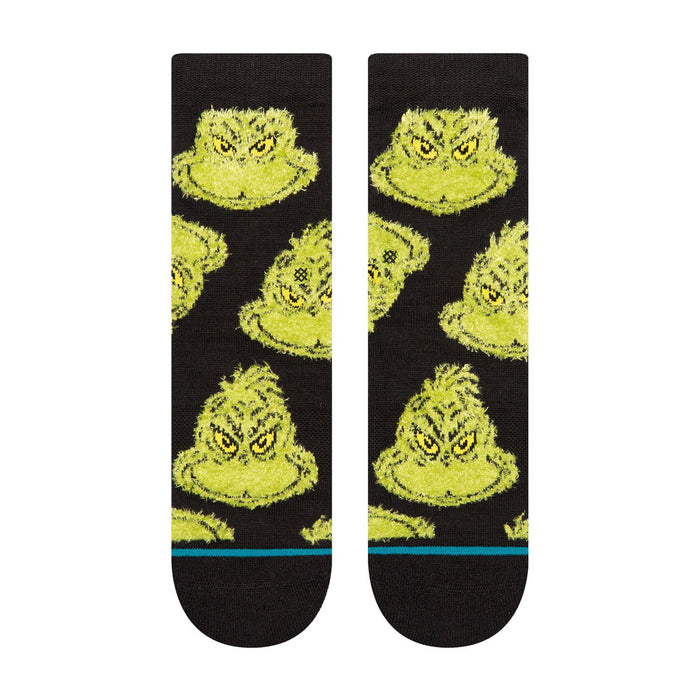 Stance Kids' Crew Socks - Mean One - Black