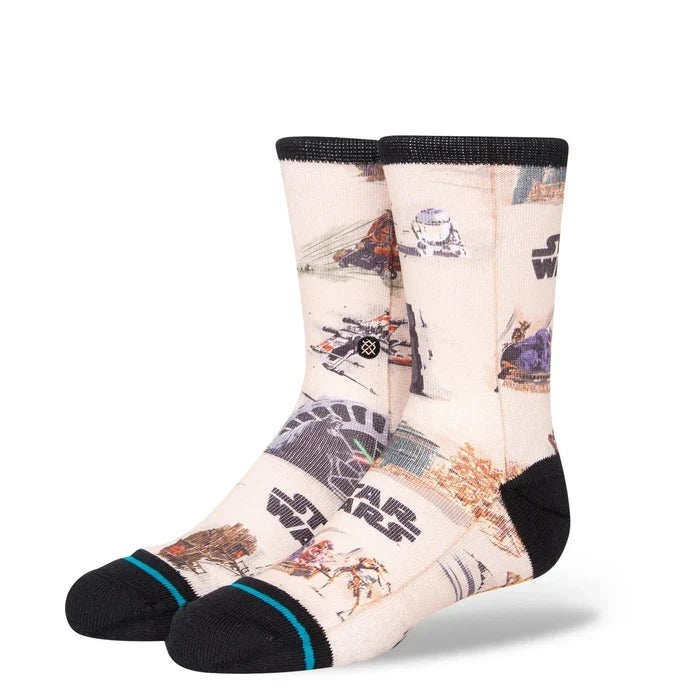 Stance Kids Crew Socks - Rotj Kids - Sand