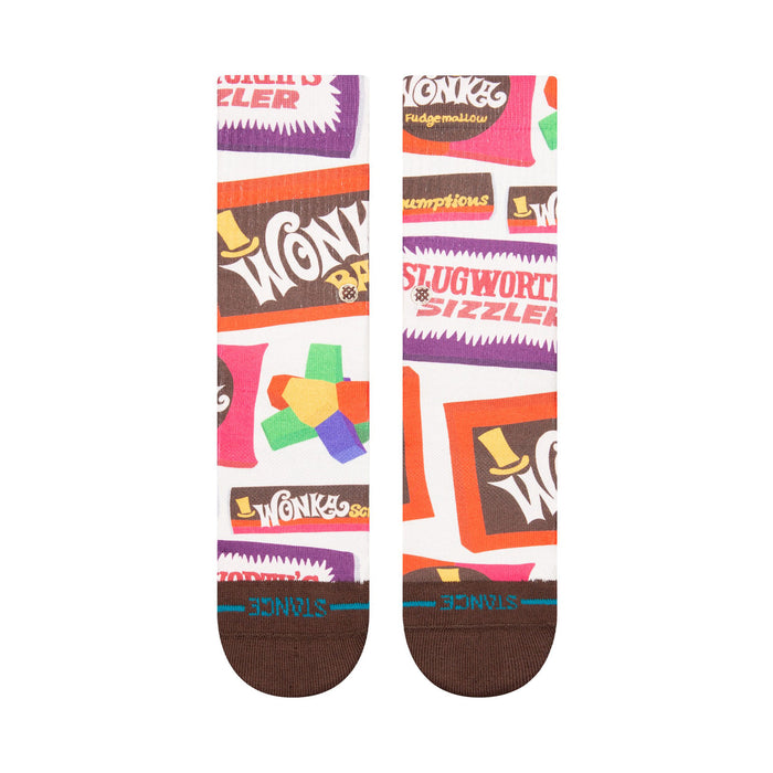 Stance Kids' Crew Socks - Wonka Bars - Brown
