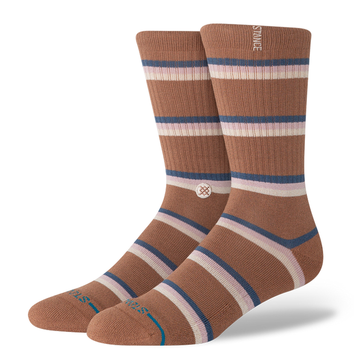 Stance Men's Butter Blend Crew Socks - Strata - Brown