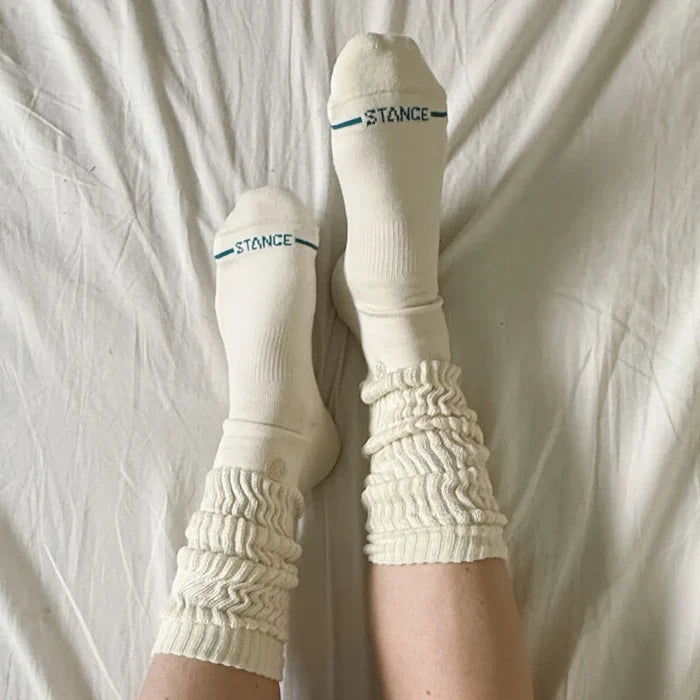 Stance Women's Icon Slouch Crew Socks - Oatmeal