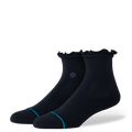 Stance Women's Ruffle Quarter Socks - Icon Quarter - Black