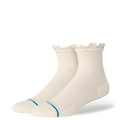 Stance Women's Ruffle Quarter Socks - Icon Quarter - White