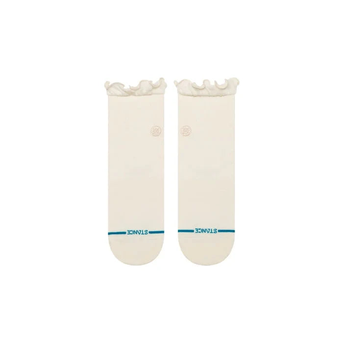 Stance Women's Ruffle Quarter Socks - Icon Quarter - White